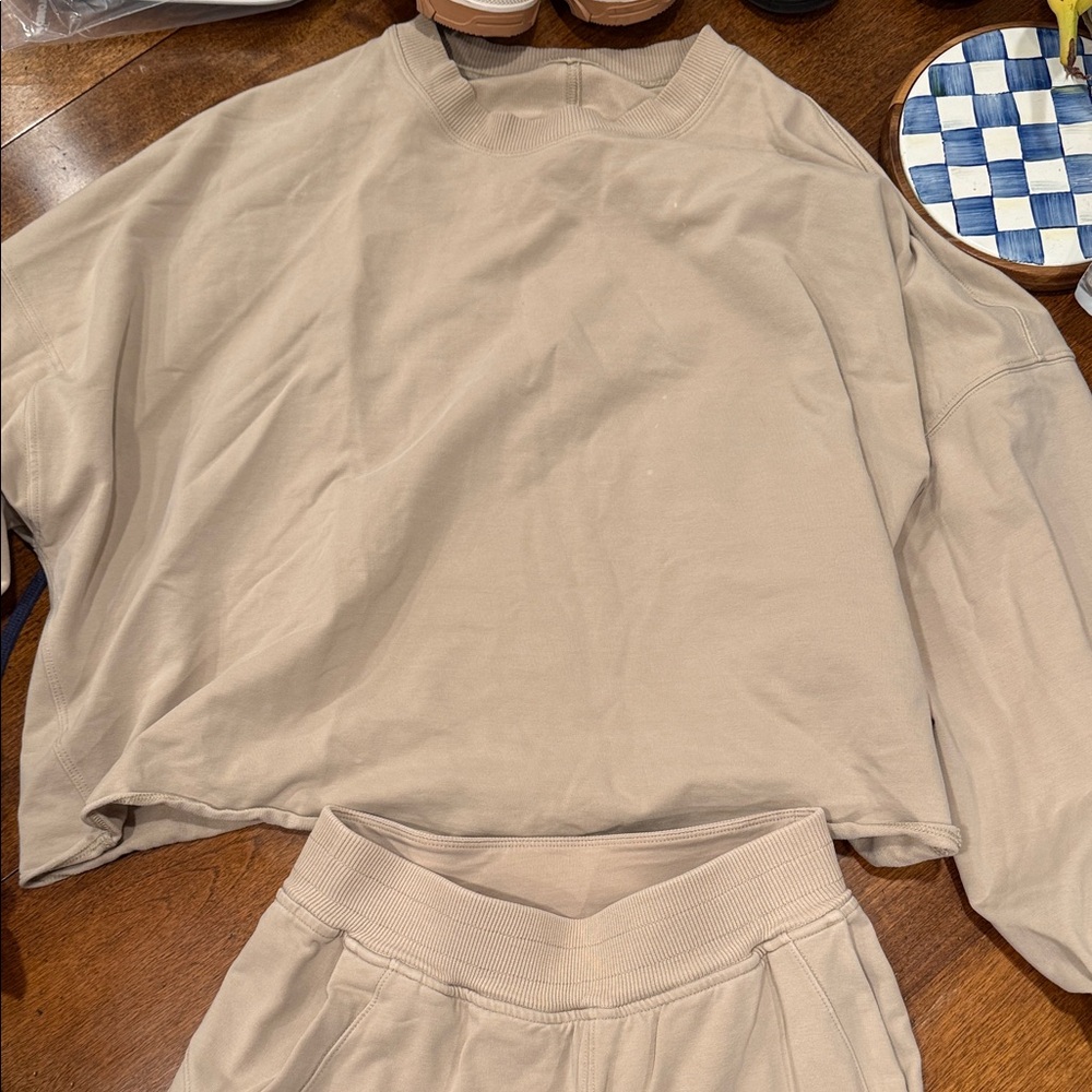 lululemon athletica Beige Sweater
